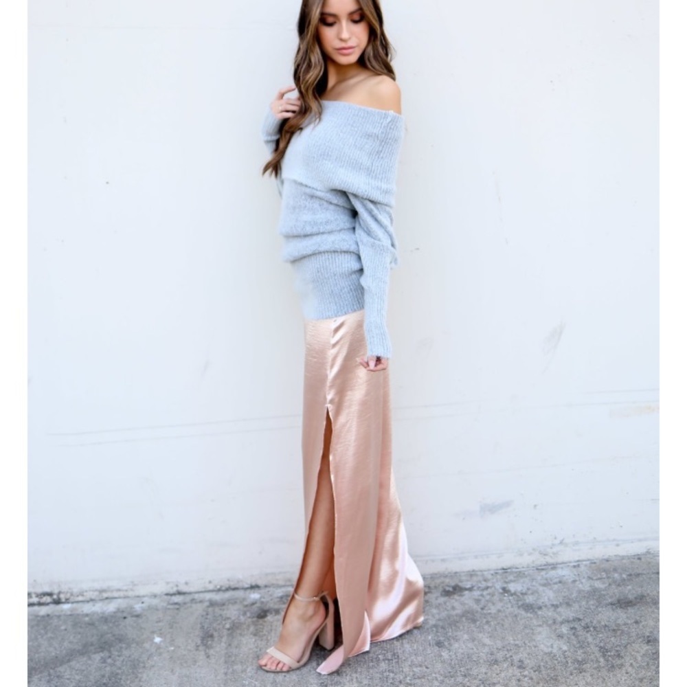 Vici off the shoulder sweater in Ivory